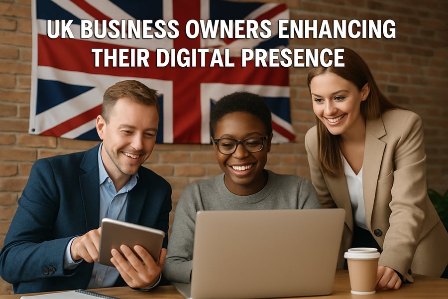 UK business owners enhancing their digital presence UK business owners enhancing their digital presence